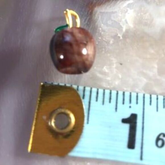 Fire Quartz Apple Pendant - Picture 5 of 5